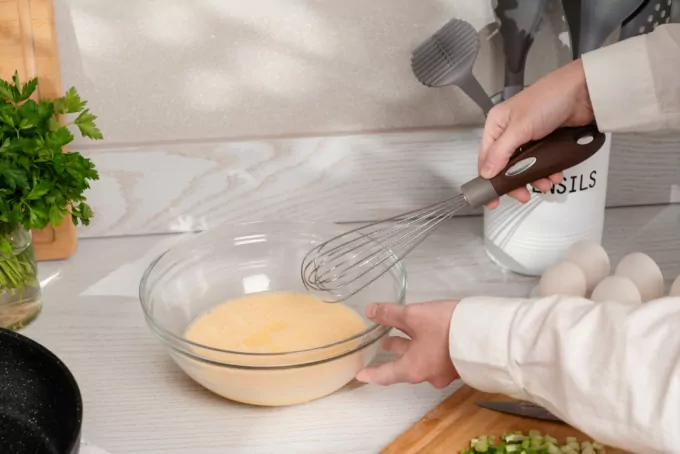 Ardesto Whisk Gemini, 28.6cm, stainless steel, plastic, gray-brown