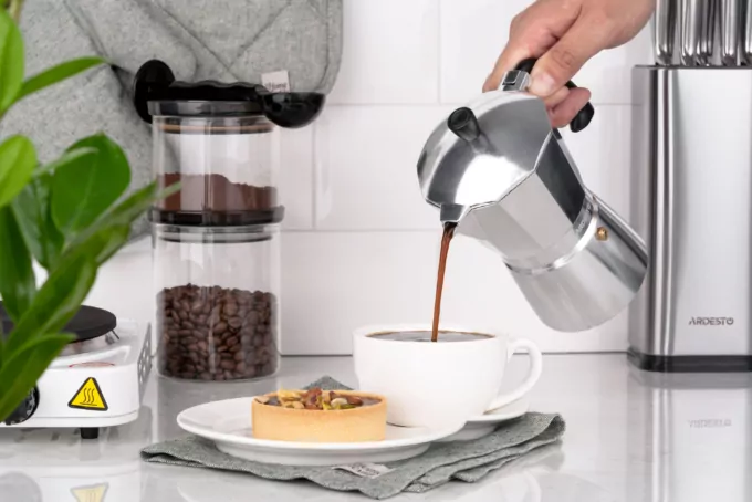 Ardesto Coffee Maker Gemini Cremona, 0.15l, 3 cups, aluminum