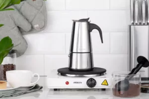 Ardesto Coffee Maker Gemini Apulia, 0.3l, 6 cups, stainless steel