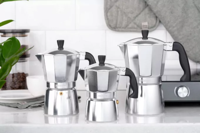 Гейзерна кавоварка ARDESTO Gemini Cremona, 0.4л, 9 чашок, алюміній