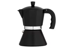 ARDESTO Гейзерная кофеварка Gemini Trento, 0.3л, 6 чашек, алюминий, чёрний