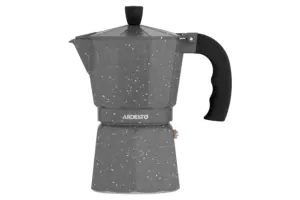 Гейзерная кофеварка Ardesto Gemini Molise, 0.4л, 9 чашек, алюминий, серый