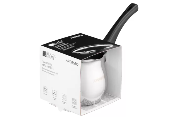 Ardesto Coffe pot Black Mars, 0.5l, stainless steel,  bakelite
