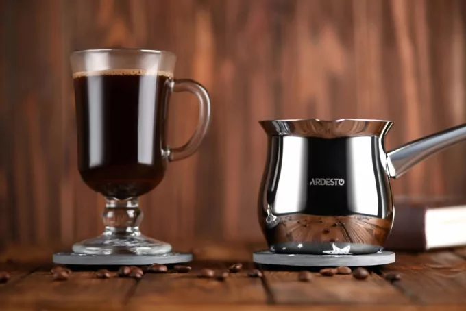 Coffe pot Ardesto Black Mars, 0.5l,  stainless steel
