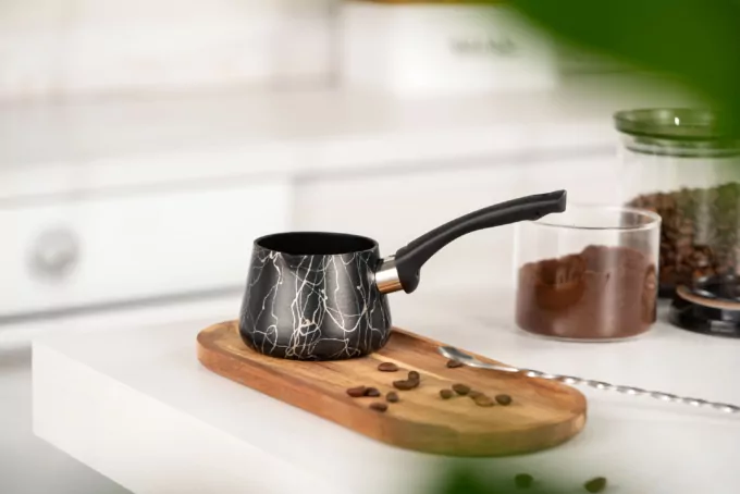 Coffe pot ARDESTO Black Mars, 0.25l, aluminum, bakelite, black