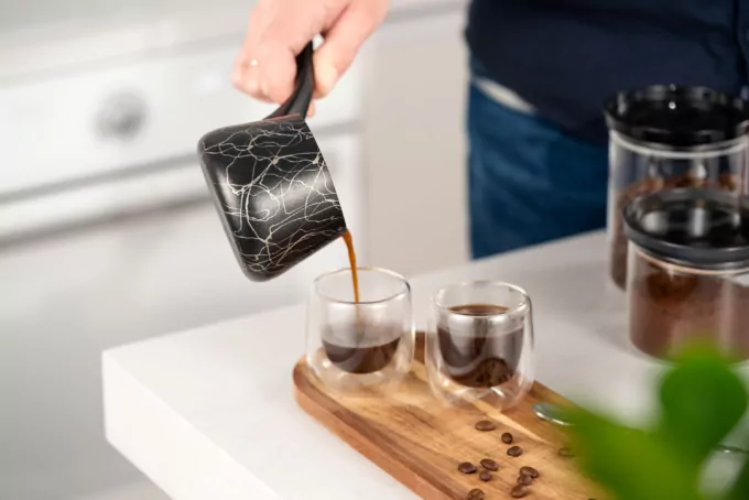 Coffe pot ARDESTO Black Mars, 0.25l, aluminum, bakelite, black