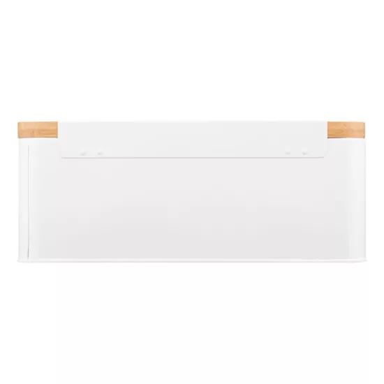 Хлібниця Ardesto Midori 33х13х18см, метал, бамбук, білий