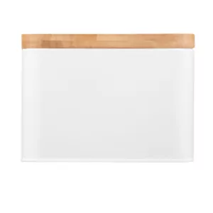 Хлібниця Ardesto Midori 33х13х18см, метал, бамбук, білий