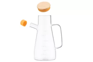 Бутылка для масла и уксуса Ardesto Midori, 650мл, боросиликатное стекло, прозрачный