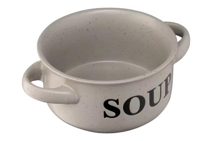 Ardesto Bowl Alcor, 550ml, ceramics, gray
