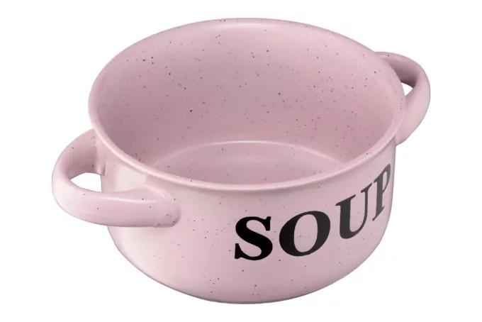 Ardesto Bowl Alcor, 550ml, ceramics, pink