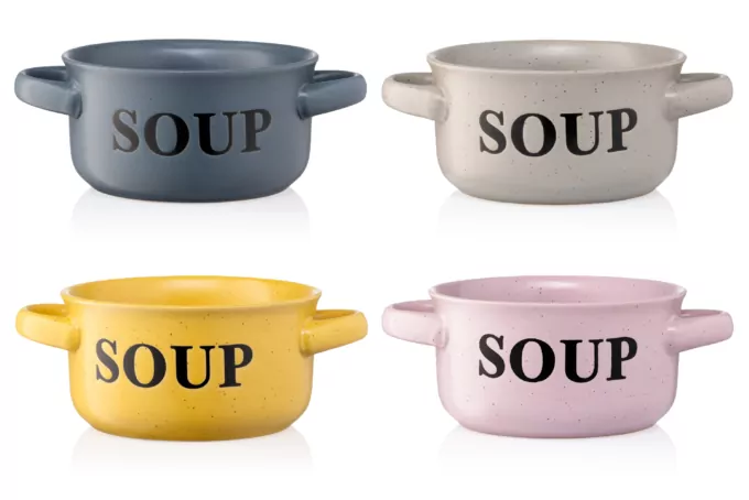 Ardesto Bowl Alcor, 550ml, ceramics, pink