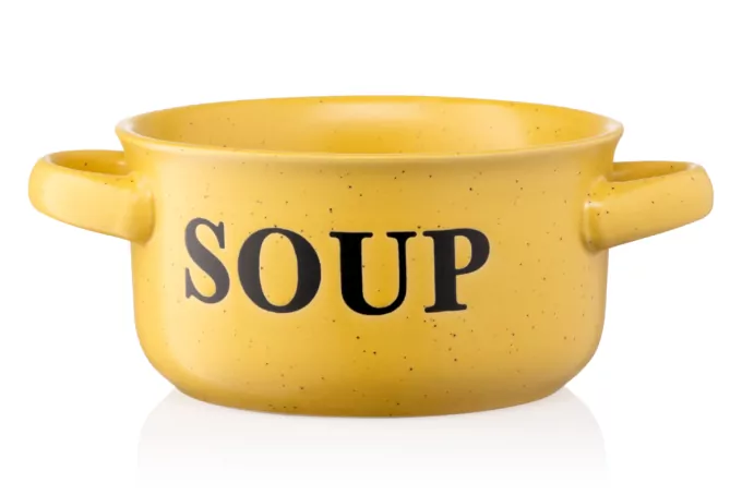 Ardesto Bowl Alcor, 550ml, ceramics, yellow