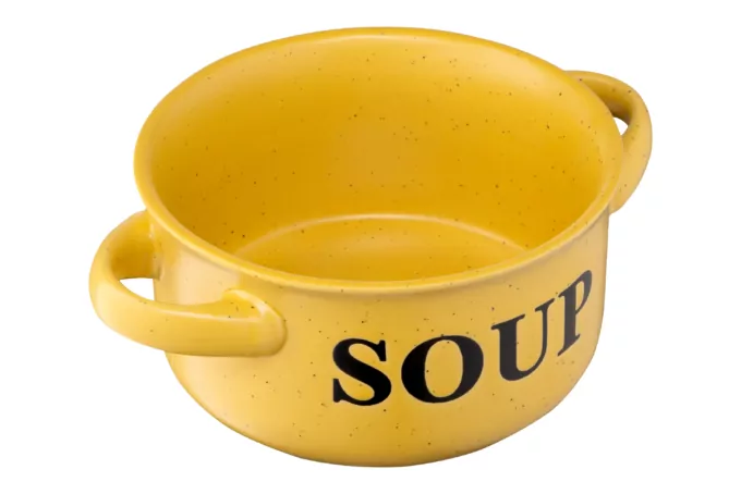 Ardesto Bowl Alcor, 550ml, ceramics, yellow