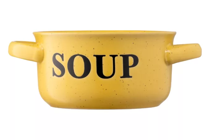 Ardesto Bowl Alcor, 550ml, ceramics, yellow