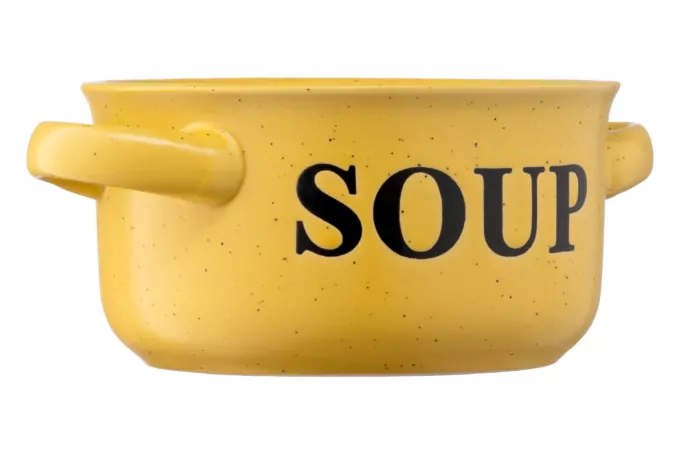 Ardesto Bowl Alcor, 550ml, ceramics, yellow