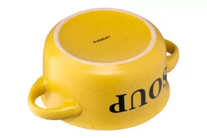 Ardesto Bowl Alcor, 550ml, ceramics, yellow