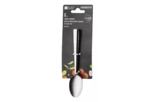 ARDESTO Teaspoons set Black Mars Vanessa , 6pcs, stainless steel