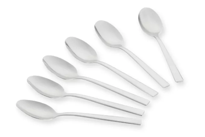 ARDESTO Teaspoons set Black Mars Vanessa , 6pcs, stainless steel