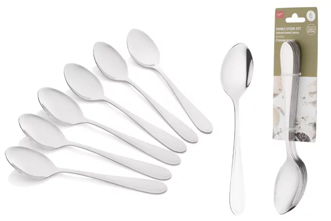 Набір столових ложок ARDESTO Gemini Venice, 6 приборів, нержавіюча сталь