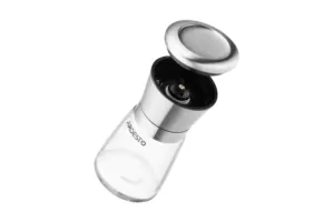 Ardesto Salt and Pepper Mill Gemini, 180ml, glass, stainless steel, transparent