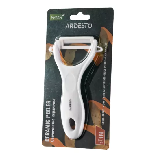 Ardesto Peeler Fresh, ceramics, plastic, white