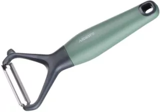 Ardesto Peeler Gemini, 16.1cm, stainless steel, plastic, gray-green