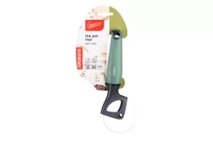 Ardesto Pizza wheel Gemini, 19.5cm, stainless steel, plastic, gray-green