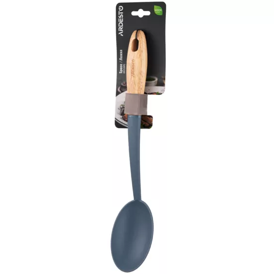 Ложка ARDESTO Midori, 35см, нейлон, дерево, синій