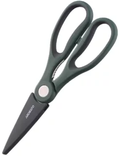Ardesto Kitchen scissor with cover Gemini, 22.3cm, stainless steel, plastic, gray-green
