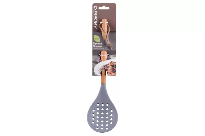 Шумівка Ardesto Midori, 32.5см, силікон, дерево, сірий