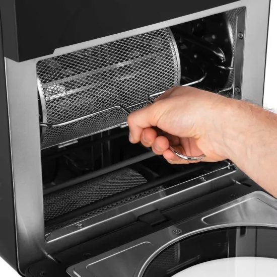 Ardesto air fryer, 2250W, bowl-15l, touch control, 40-220°C, metal/plastic, white-black