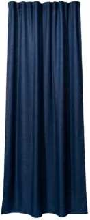 Curtain ARDESTO 150х270cm, linen look, 100% polyester, dark blue
