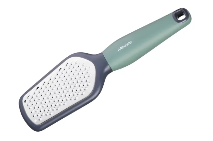Grater ARDESTO Gemini, 20.5cm, stainless steel, plastic, gray-green
