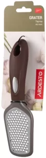 Ardesto Grater Gemini, 21.5cm, stainless steel, plastic, gray-brown