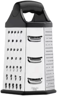 Ardesto Grater Gemini, 23cm, stainless steel, plastic, black