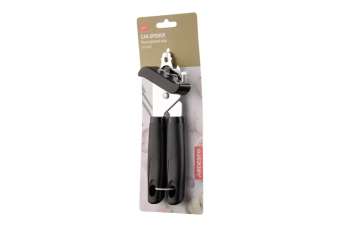 Ardesto Can opener Gemini, 19.5cm, zinc alloy, plastic, black
