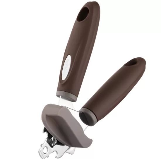 Ardesto Can opener Gemini, 19.9cm, stainless steel, plastic, gray-brown