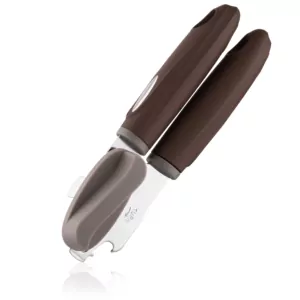 Ardesto Can opener Gemini, 19.9cm, stainless steel, plastic, gray-brown