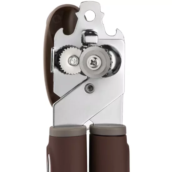 Ardesto Can opener Gemini, 19.9cm, stainless steel, plastic, gray-brown