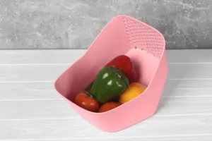 ARDESTO Миска з ситом Fresh, 3.7л, пластик, рожевий