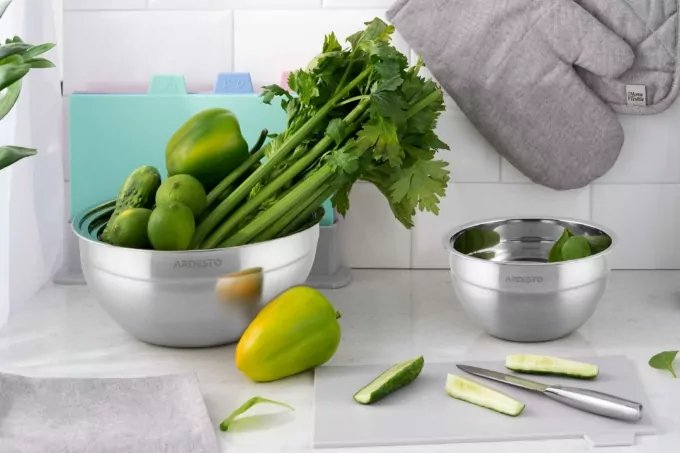 Ardesto Bowl Gemini, 22cm, 2.5l, stainless steel