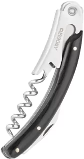 Ardesto Wine opener Black Mars, 16.5cm, stainless steel, wood, black