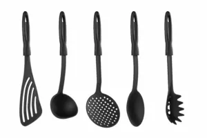 ARDESTO Набір кухонного приладдя Gemini Gourmet, 5шт, пластик, чорний