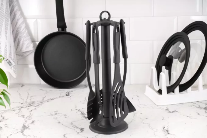 ARDESTO Набір кухонного приладдя Gemini Gourmet, 5шт, пластик, чорний