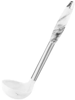 Ardesto Ladle Gemini Marmo, 30cm, silicone, stainless steel