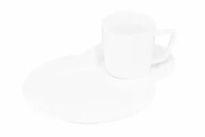 Ardesto Saucer for cup, 24х18сm, porcelain, white