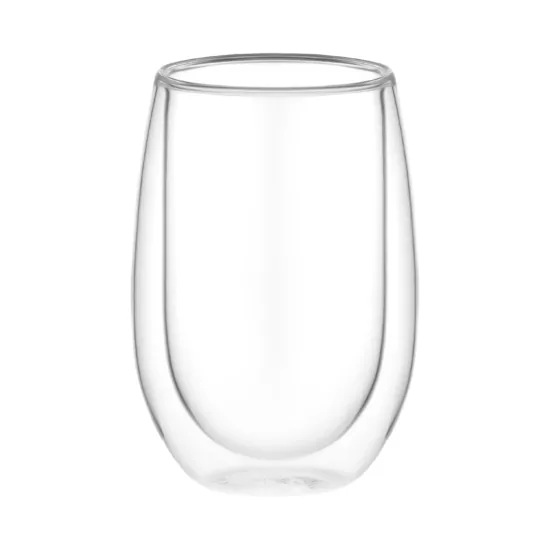 Набор чашек с двойными стенками Ardesto, 350мл, 2шт, боросиликатное стекло, прозрачный