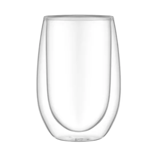 Набор чашек с двойными стенками Ardesto, 350мл, 2шт, боросиликатное стекло, прозрачный