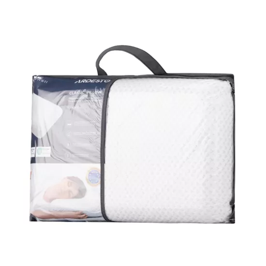 Подушка ортопедична ARDESTO Sleepwell, 60х40х12см, класична прямокутна, піна меморі, білий